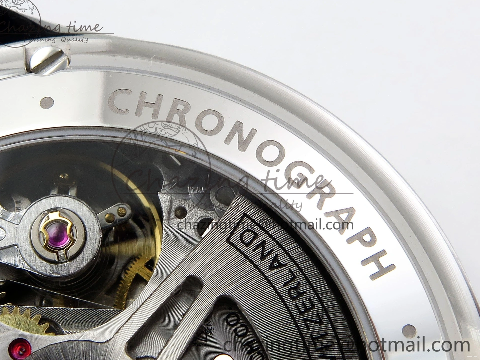 MIROTIME 0412 Casual Portuguese Chrono IW3716 Z+F 1:1 Best Edition White Dial on Blue Rubber Strap A 7016